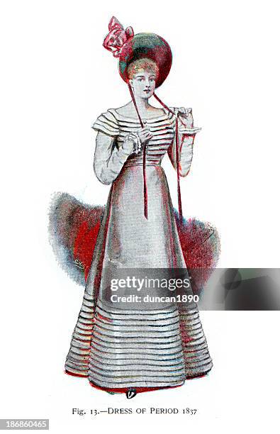 illustrations, cliparts, dessins animés et icônes de robe de la période 18 h 37 - jane austen