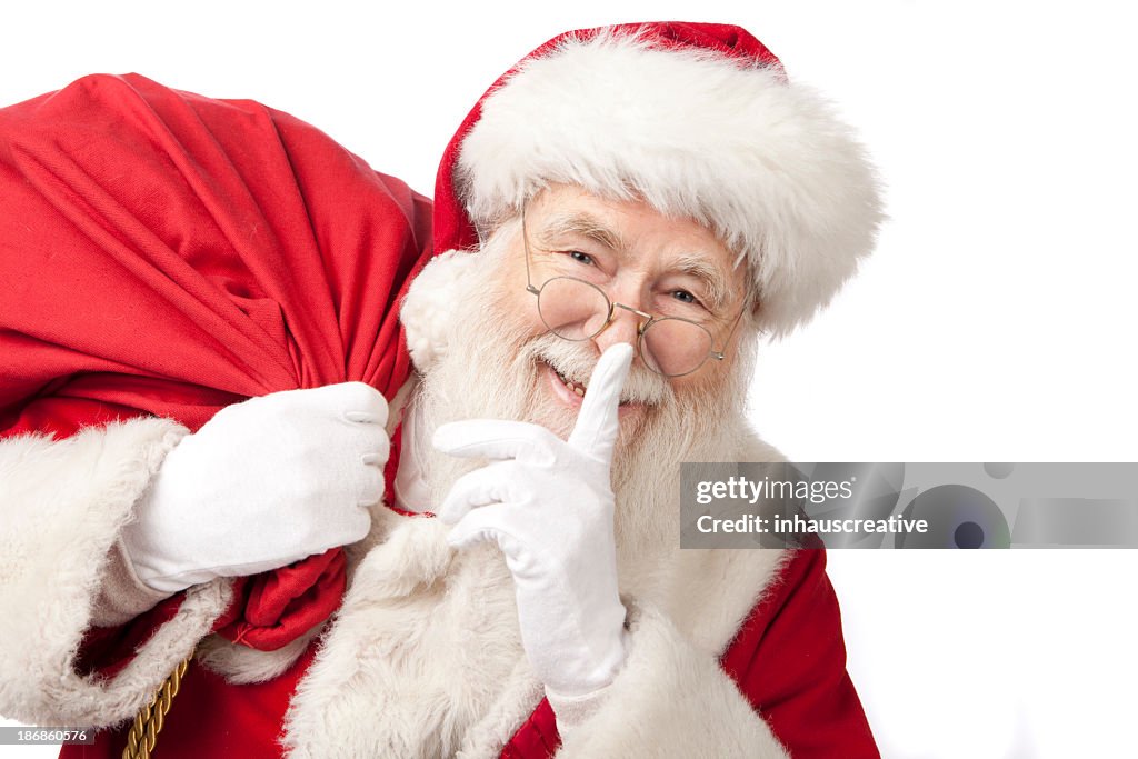 Pictures of Real Santa Claus Carrying A Gift Bag