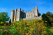 Arundel Castle Spring with flowers