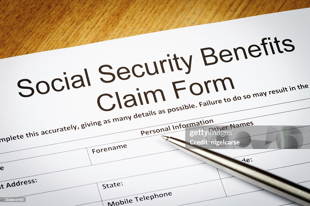 Social Security Benefits claim form