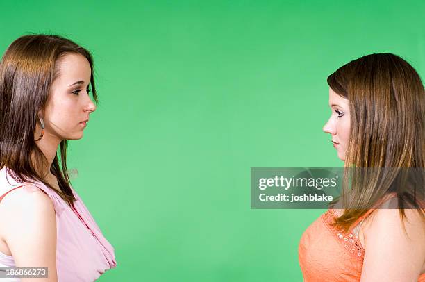 face off - sibling rivalry stock pictures, royalty-free photos & images