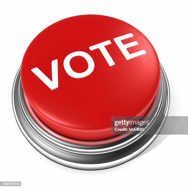 vote election button - campaign button stock pictures, royalty-free photos & images