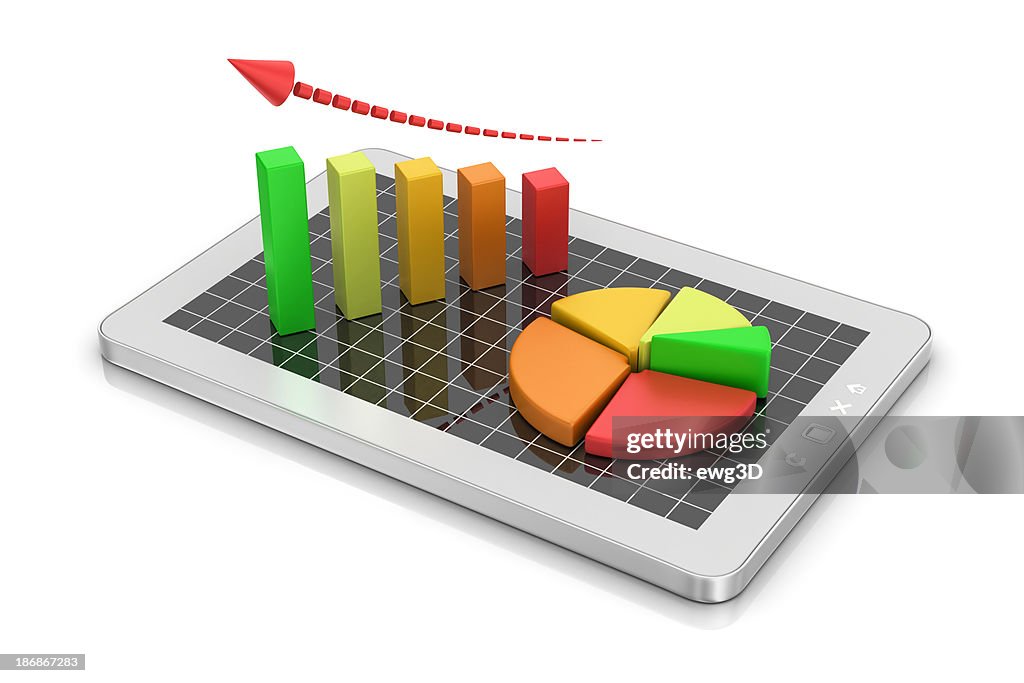 Tablet PC with a Bar Graph