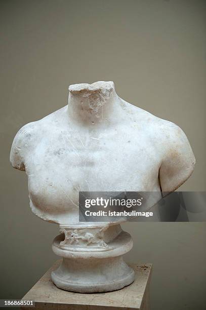 no head - sculpture bust stock pictures, royalty-free photos & images