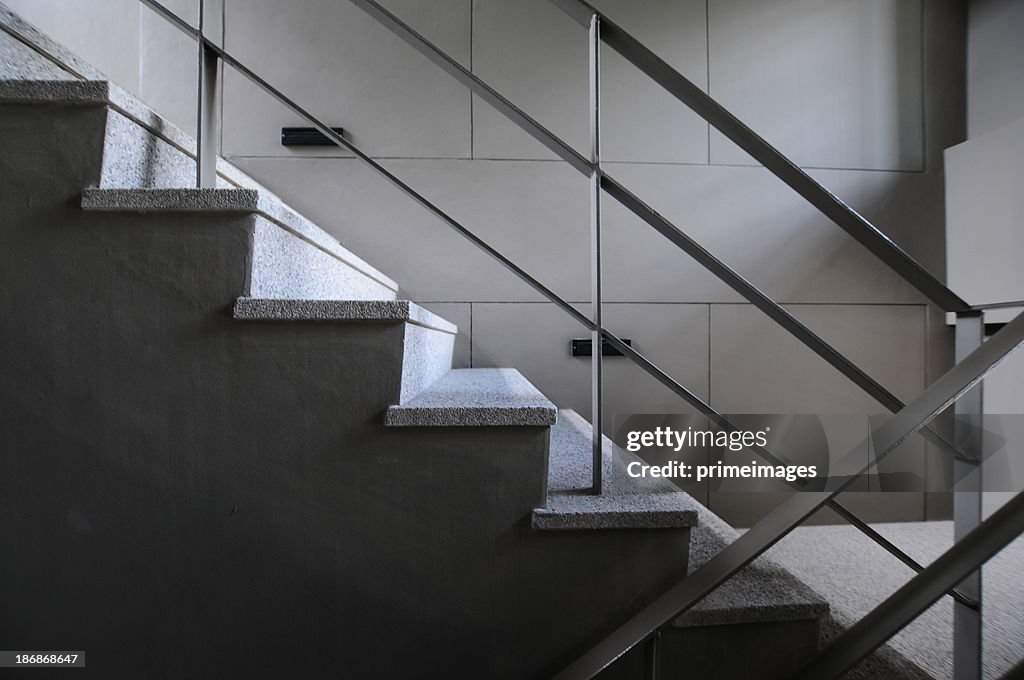 Open stairwell in a modern building