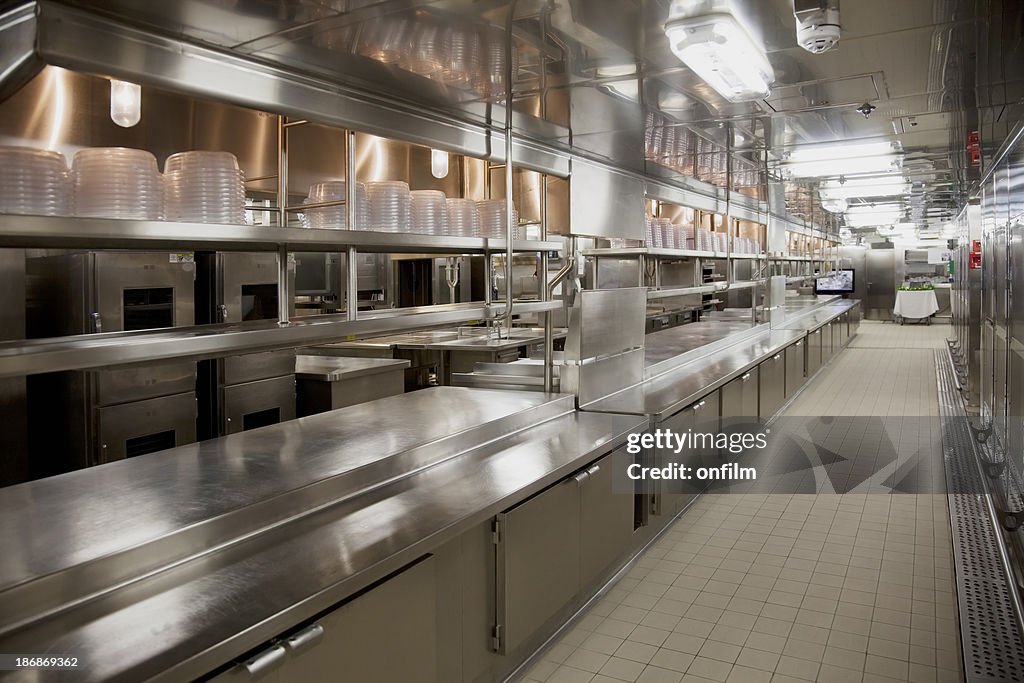 Large commercial kitchen