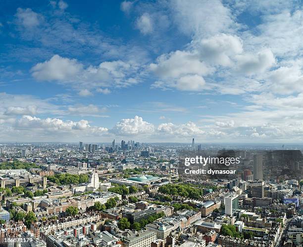 panorama do horizonte de londres - bloomsbury london - fotografias e filmes do acervo