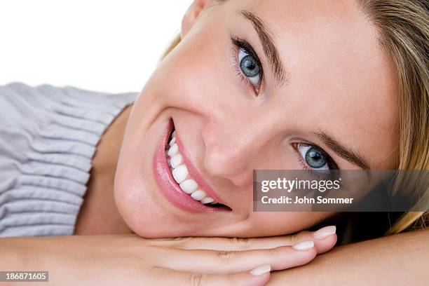 hermosa mujer foto - human teeth fotografías e imágenes de stock