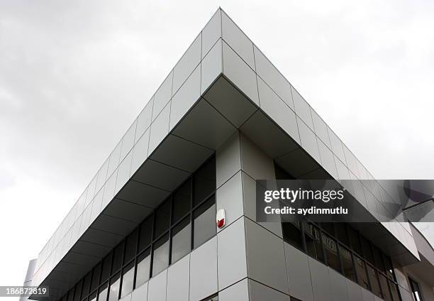 steel and glass building - burglar alarm stock pictures, royalty-free photos & images