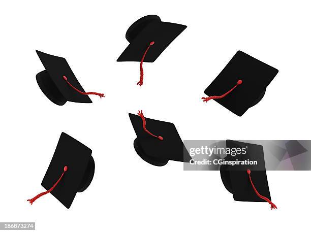 sombrero de graduación - birrete fotografías e imágenes de stock