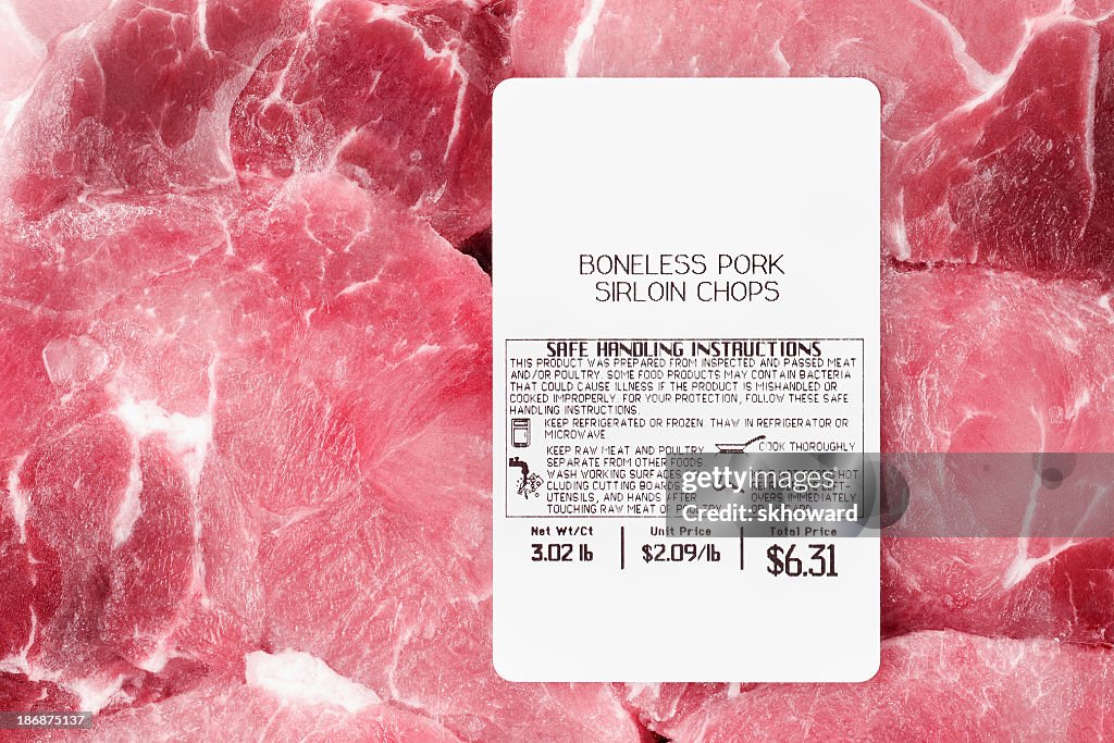 Package of Boneless Pork Sirloin Chops