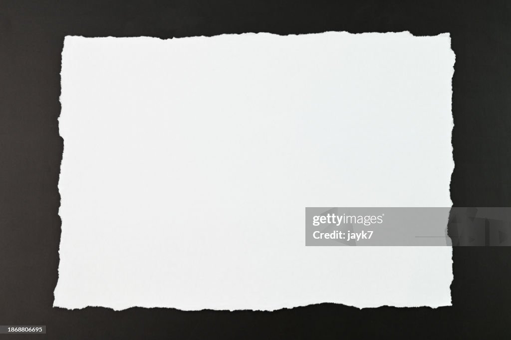 White torn paper