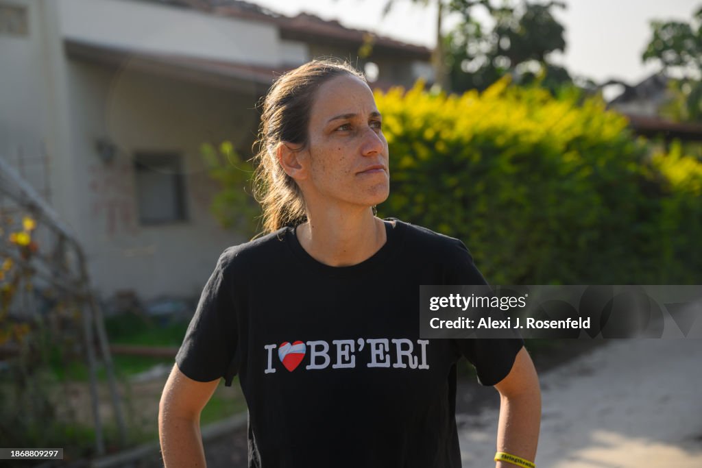 Kibbutz Be'eri Resident Visits Kibbutz For First Time Since Oct. 7 Attack