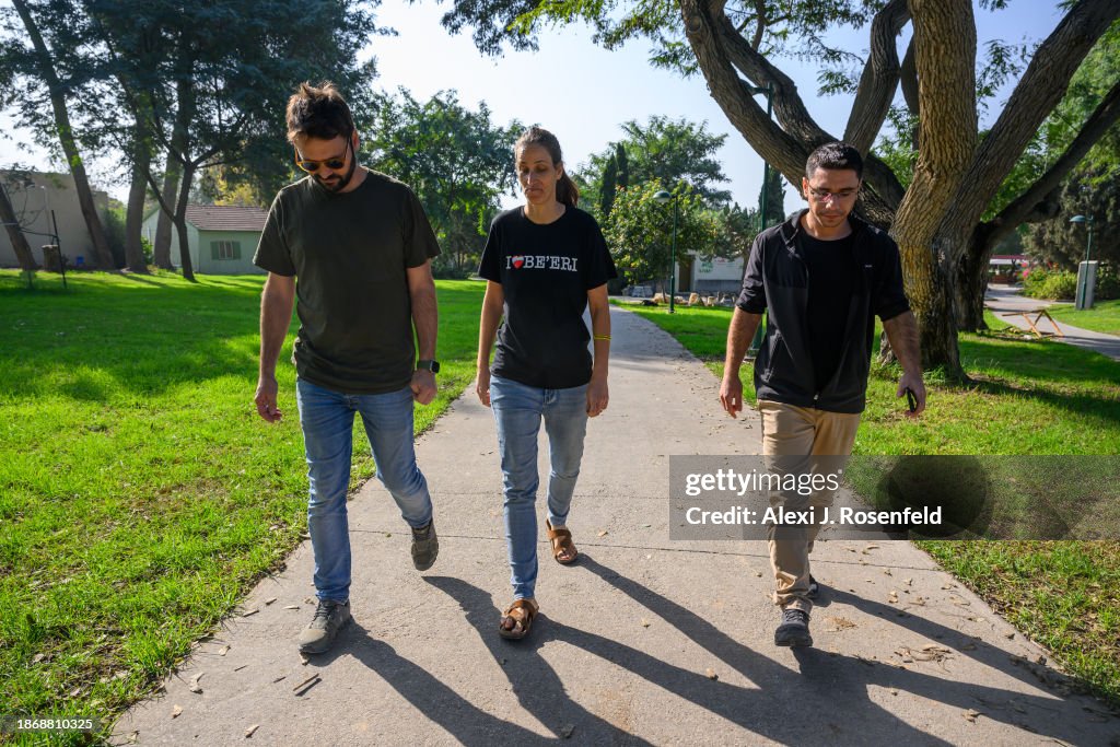 Kibbutz Be'eri Resident Visits Kibbutz For First Time Since Oct. 7 Attack