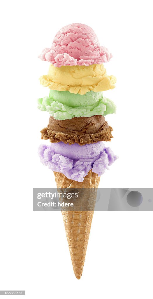 Tower of ice cream