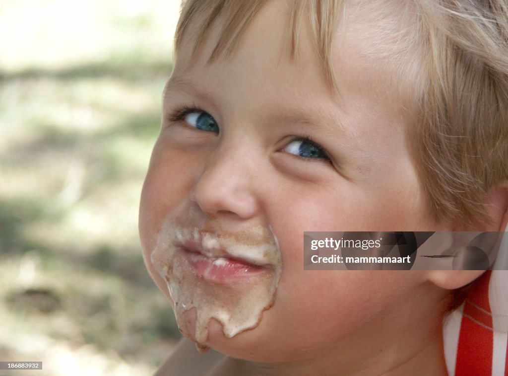 Felix after eating Ice Cream