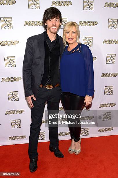 Chris Janson and Kelly Janson attend the 51st annual ASCAP Country Music Awards at Music City Center on November 4, 2013 in Nashville, Tennessee.