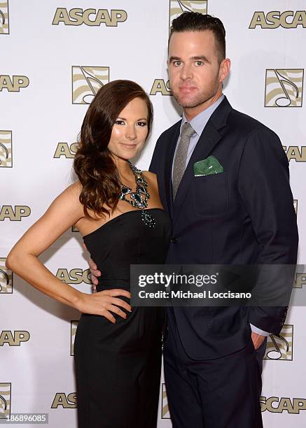 Musican David Nail and Catherine Werne attend the 51st annual ASCAP Country Music Awards at Music City Center on November 4, 2013 in Nashville,...