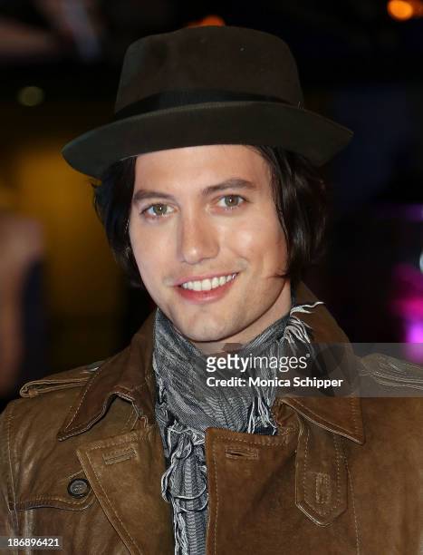 Actor Jackson Rathbone attends the Twilight Forever Fan Experience Exhibit launch at Planet Hollywood Times Square on November 4, 2013 in New York...