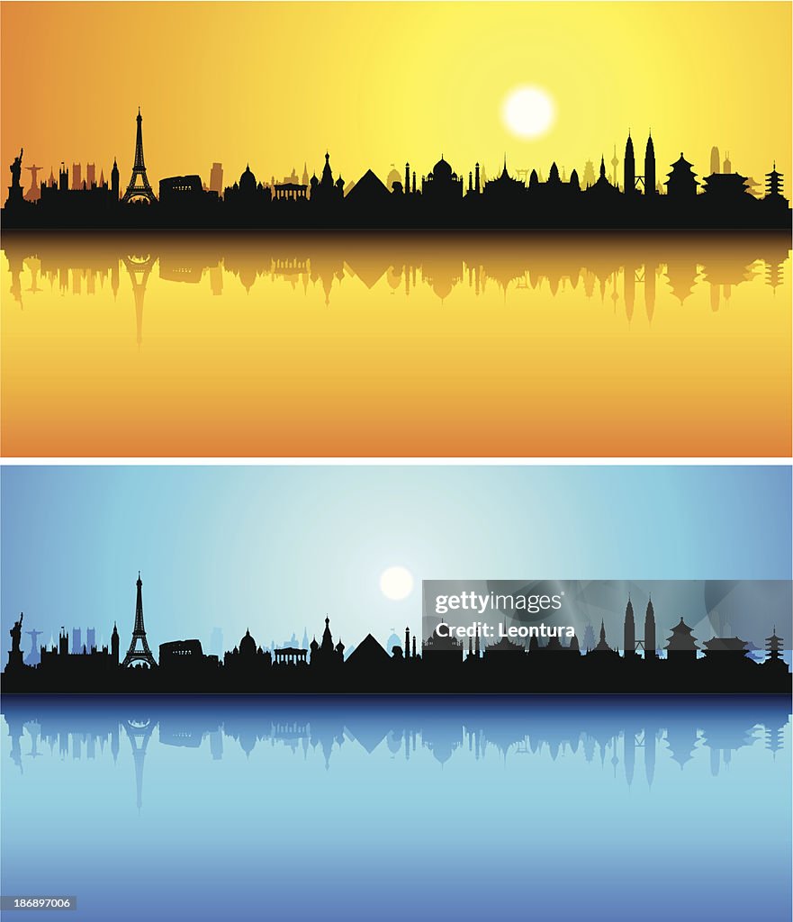 World Monuments (Each Building is Moveable and Complete)