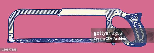 hacksaw - hand saw stock illustrations