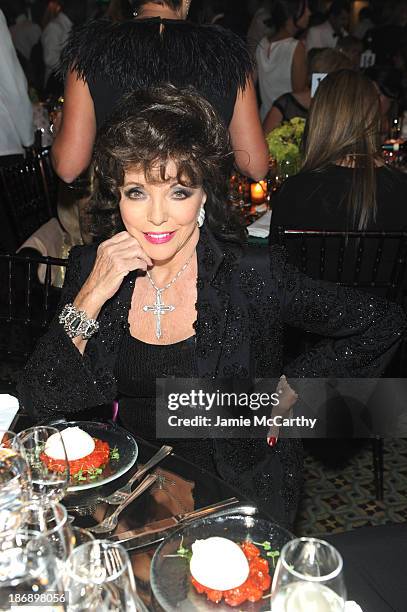 Joan Collins attends the 17th Annual Accessories Council ACE Awards At Cipriani 42nd Street on November 4, 2013 in New York City.