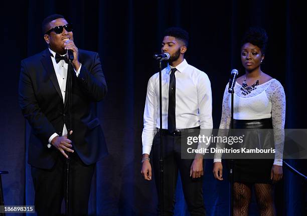 Singer Guordan Banks performs onstage at the 17th Annual Accessories Council ACE Awards At Cipriani 42nd Street on November 4, 2013 in New York City.