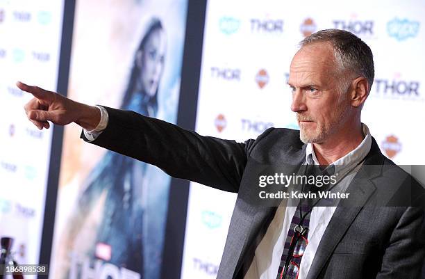 Director Alan Taylor arrives at the premiere of Marvel's "Thor: The Dark World" at the El Capitan Theatre on November 4, 2013 in Hollywood,...