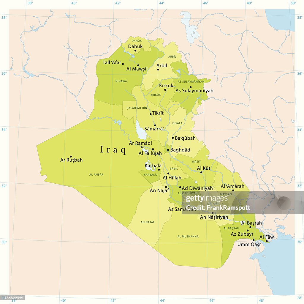 Iraq Vector Map