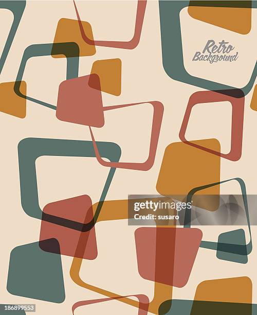 retro background - 60s patterns stock illustrations