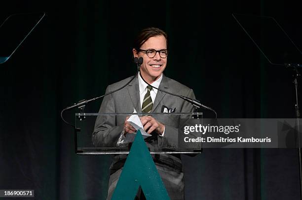 Co-Founder of Kate Spade & Kack Spade, Andy Spade speaks onstage at the 17th Annual Accessories Council ACE Awards At Cipriani 42nd Street on...