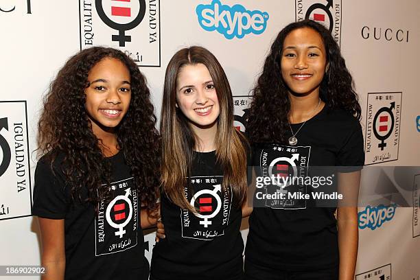 Equality Now performers attend Equality Now presents "Make Equality Reality" at Montage Hotel on November 4, 2013 in Los Angeles, California.