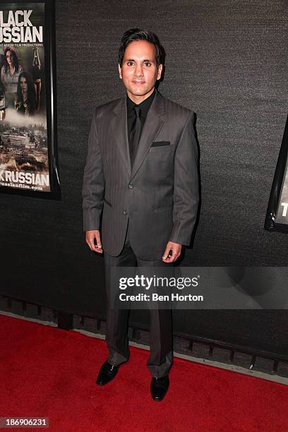 Actor Amar Sidhu attends the "Black Russian" Filmmakers VIP Reception and special screening at Arena Cinema Hollywood on November 4, 2013 in...