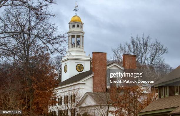 first parish unitarian universalist church, concord, massachusetts - concord massachusetts photos et images de collection