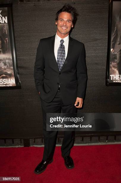 Actor Chris Winters attends the first screening and VIP Reception of the "Black Russian" at Arena Cinema Hollywood on November 4, 2013 in Hollywood,...