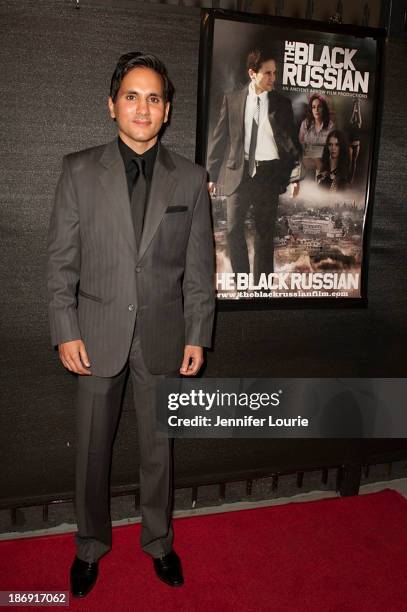 Actor Amar Sidhu attends the first screening and VIP Reception of the "Black Russian" at Arena Cinema Hollywood on November 4, 2013 in Hollywood,...