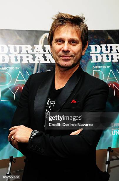 Roger Taylor of Duran Duran attends the "Duran Duran: Unstaged" premiere during the 6th Annual MoMA Contenders Series at Museum of Modern Art on...