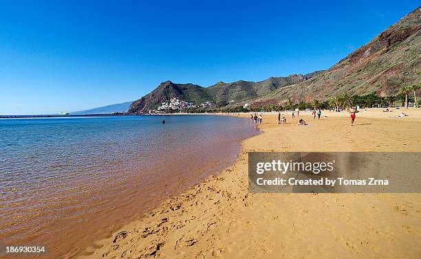 at playa de las teresitas - playa de las teresitas stock pictures, royalty-free photos & images