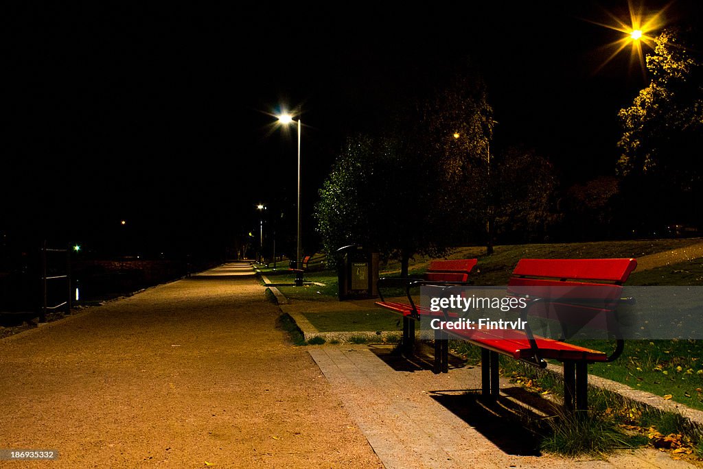 Empty seats in the night