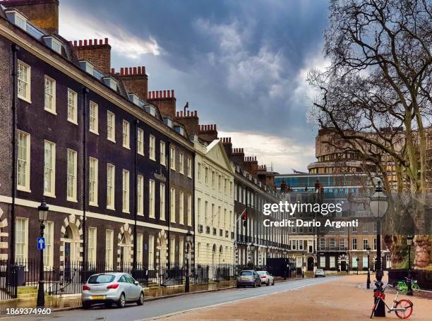 bedford square - bloomsbury london - fotografias e filmes do acervo