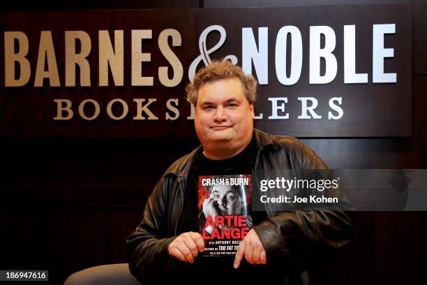 Artie Lang attends his book signing for "Crash And Burn" at Barnes & Noble bookstore at The Grove on November 4, 2013 in Los Angeles, California.