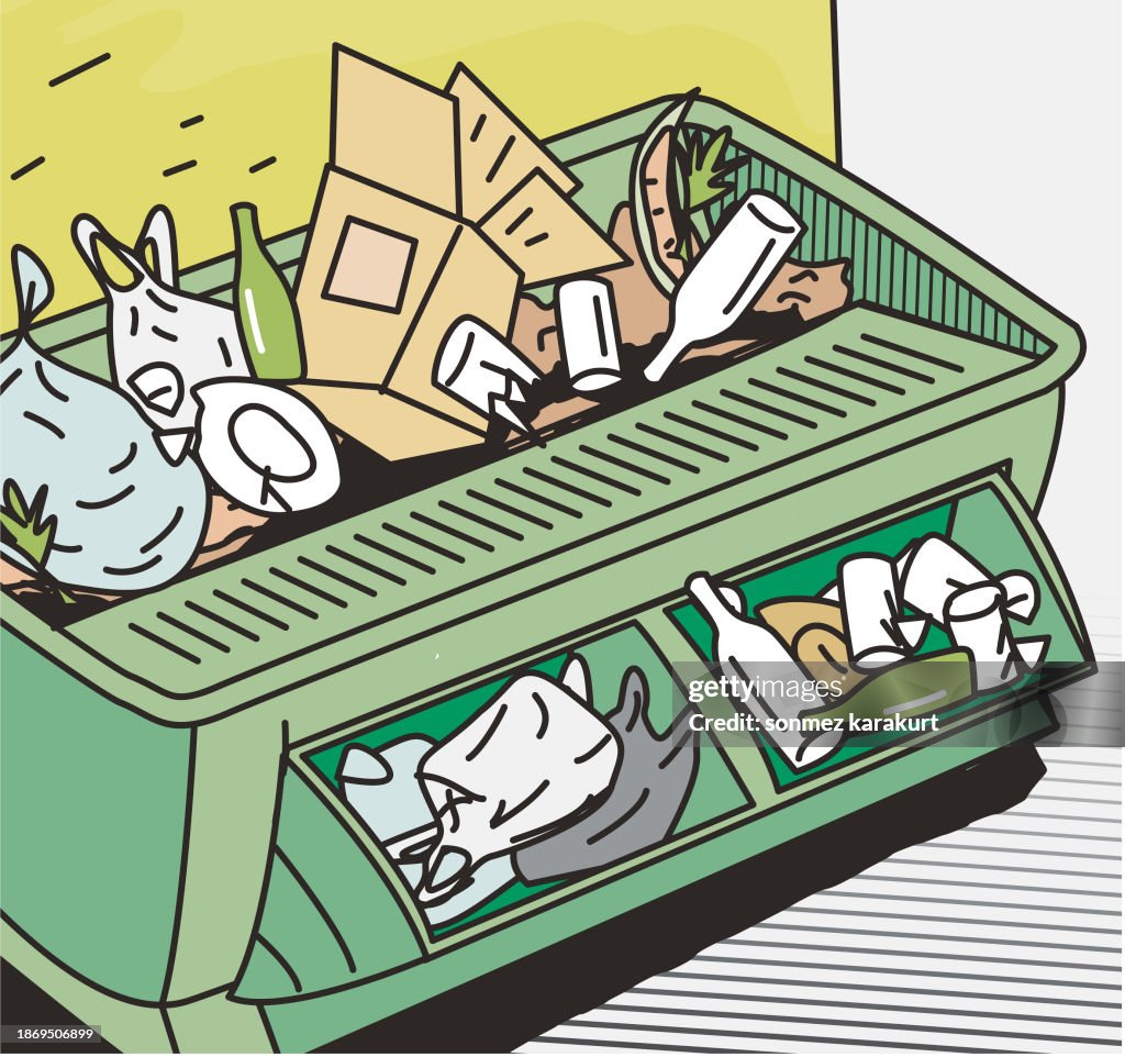 Environmentally friendly garbage container