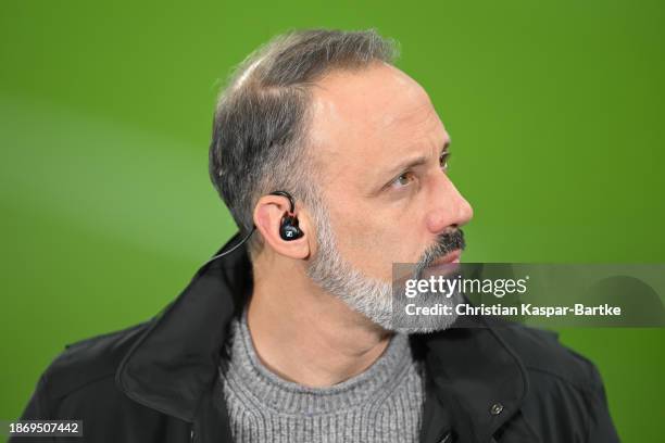 Pellegrino Matarazzo, Head coach of TSG 1899 Hoffenheim looks on prior to the Bundesliga match between TSG Hoffenheim and SV Darmstadt 98 at...