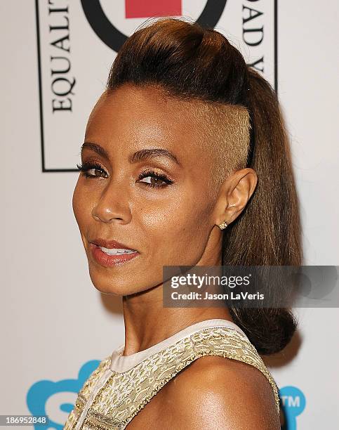 Actress Jada Pinkett Smith attends the "Make Equality Reality" event at Montage Beverly Hills on November 4, 2013 in Beverly Hills, California.