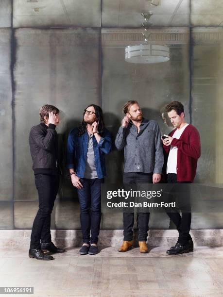 Rock band Kings Of Leon are photographed for the Telegraph on August 15, 2013 in London, England.