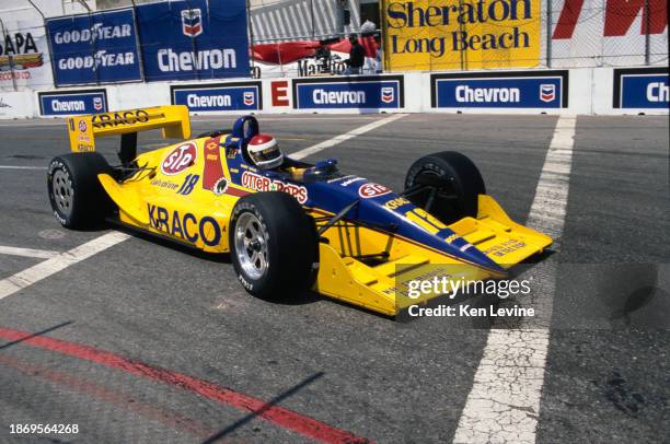 Bobby Rahal from the United States drives the Galles-Kraco Racing Lola T90/00 Chevrolet 265A V8 during the Championship Auto Racing Teams 1990 PPG...