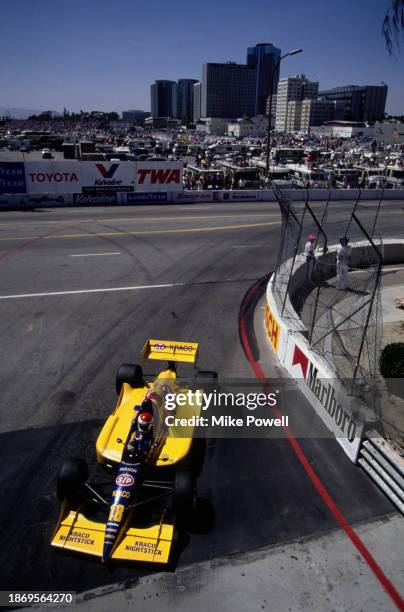 Bobby Rahal from the United States drives the Galles-Kraco Racing Lola T91/00 Chevrolet 265A V8 during the Championship Auto Racing Teams 1991 PPG...