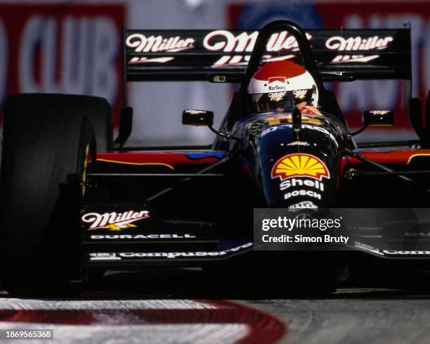Bobby Rahal from the United States drives the MillerTeam Rahal Reynard 96i Mercedes-Benz IC108C V8t during the Championship Auto Racing Teams 1996...