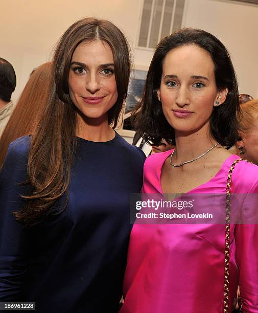 Designer Ariana Rockefeller and Malu Custer Edwards attend the private reception celebrating the opening of the Ariana Rockefeller Pop-up Shop on...