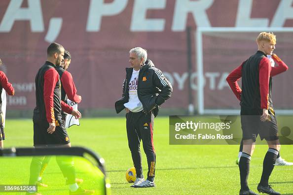 As Roma Coach AS Roma coach Josè Mourinho during a training session at Centro... News ...